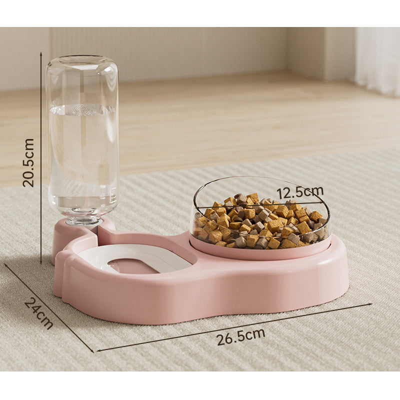 Plato doble para comida y agua de perros y gatos – Práctico y elegante