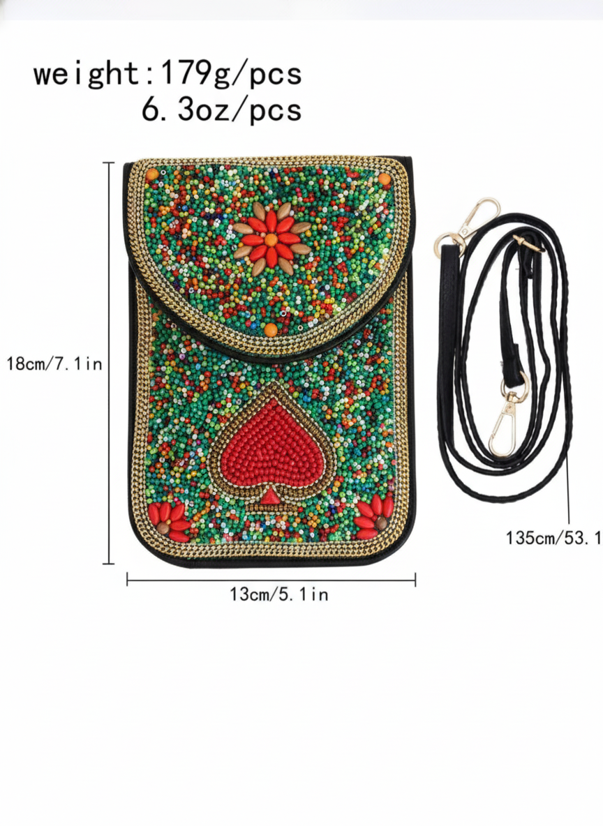 Bolso de lujo elaborado artesanalmente con piel auténtica y ágata.