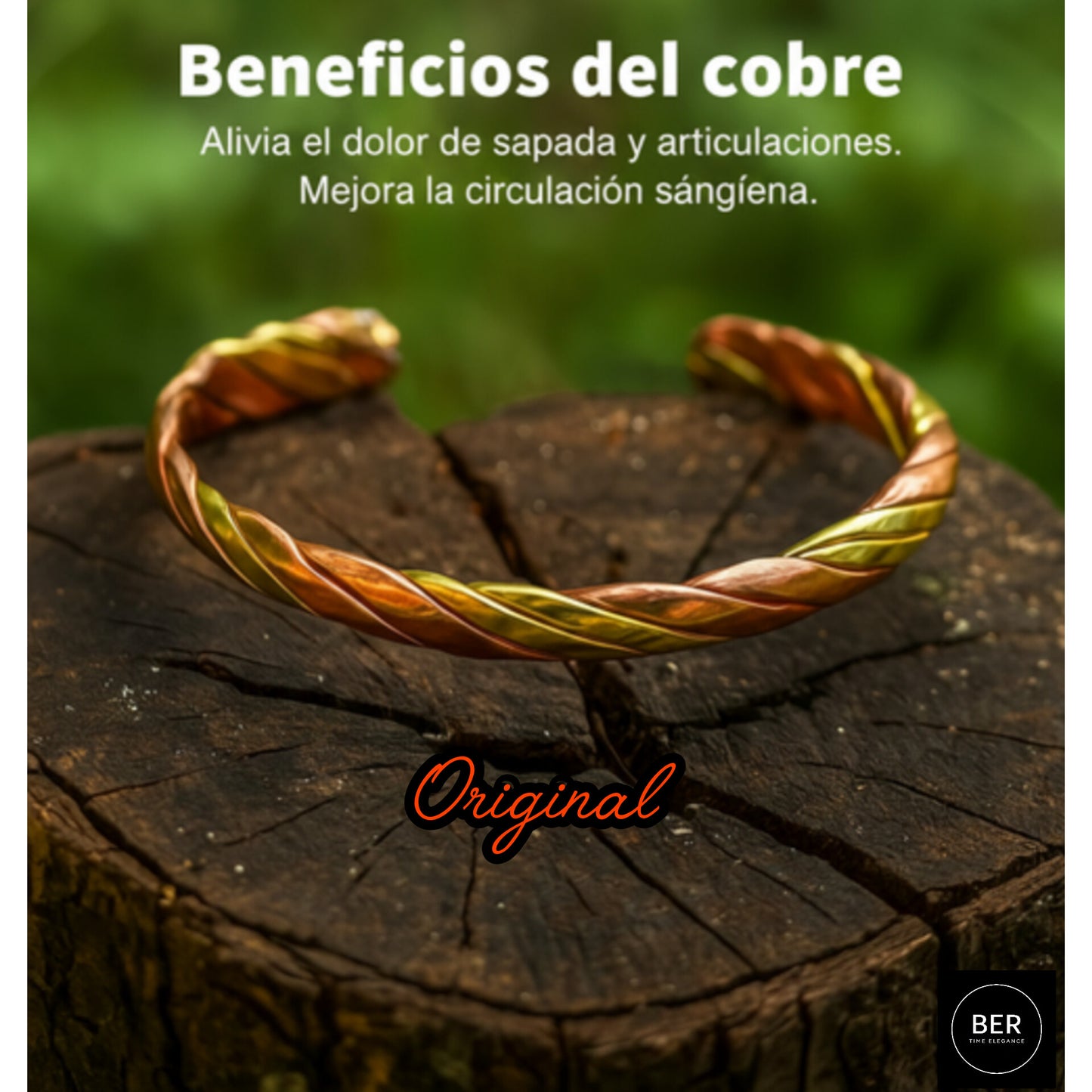 Pulsera de Cobre BER – Energía, Salud